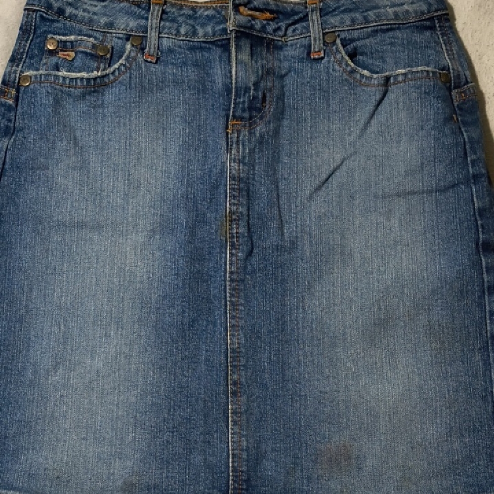 Paris Blues Blue Denim with Gold Stitching